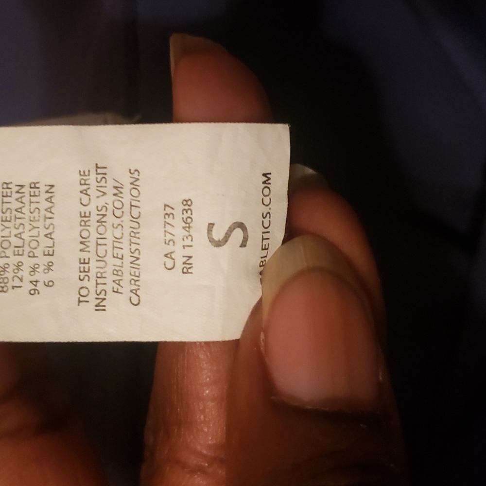 Fabletics Women's Navy Mid-Rise Mesh Powerhold Ca… - image 3